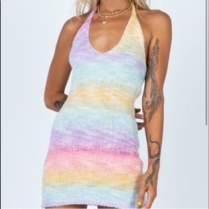 Princess Poly Rainbow Halter Dress